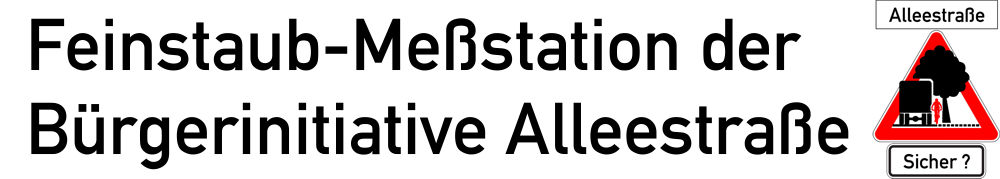 Feinstaub-Me&szlig;station der B&uuml;rgerinitiative Alleestrasse